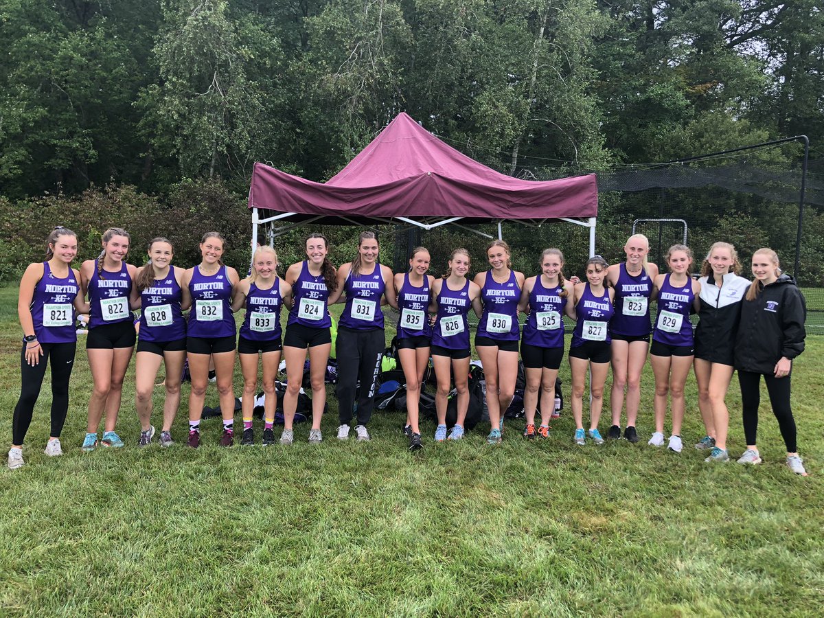 NHSCoachTaylor's tweet photo. Norton XC is back! ππΌββοΈShea Podbelski is the overall winner with Norton picking up spots 3-4-5-6 for the win! Then boys place 2nd-8th for a 20-43 victory! Thank you @wbxc for hosting! You are always so gracious and kind to us! #nhsxc https://t.co/vu103APJjJ