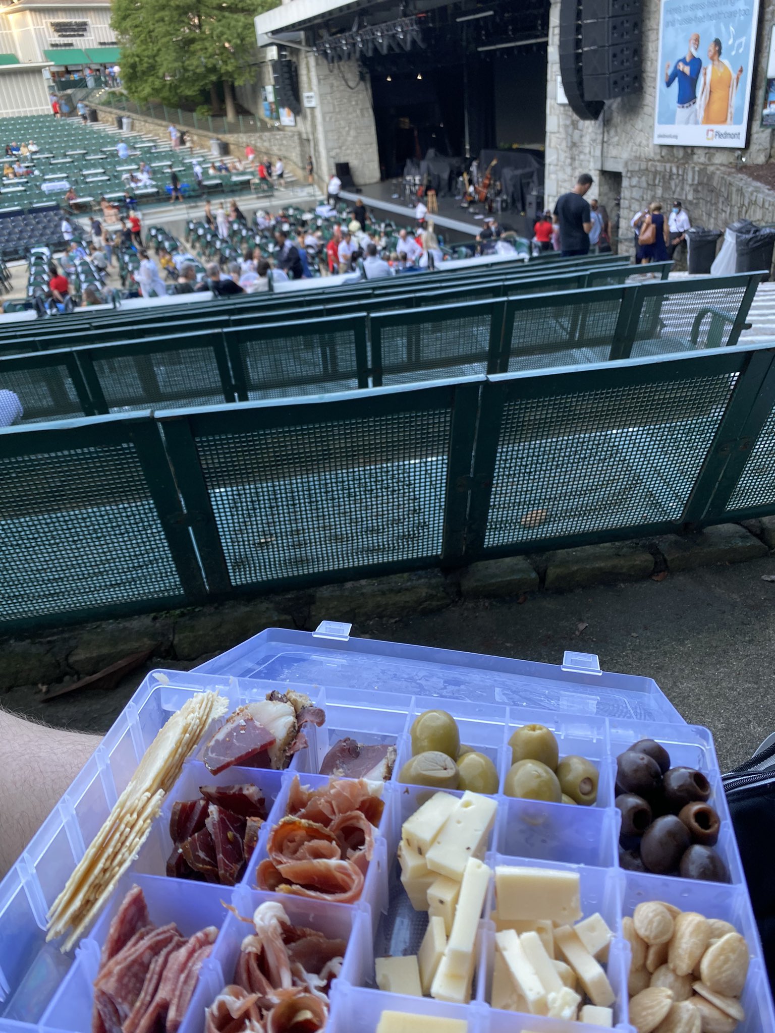 Mike Conti on X: Perfect night to break out the charcuterie tackle box at  the Rose Bowl of concert venues  / X