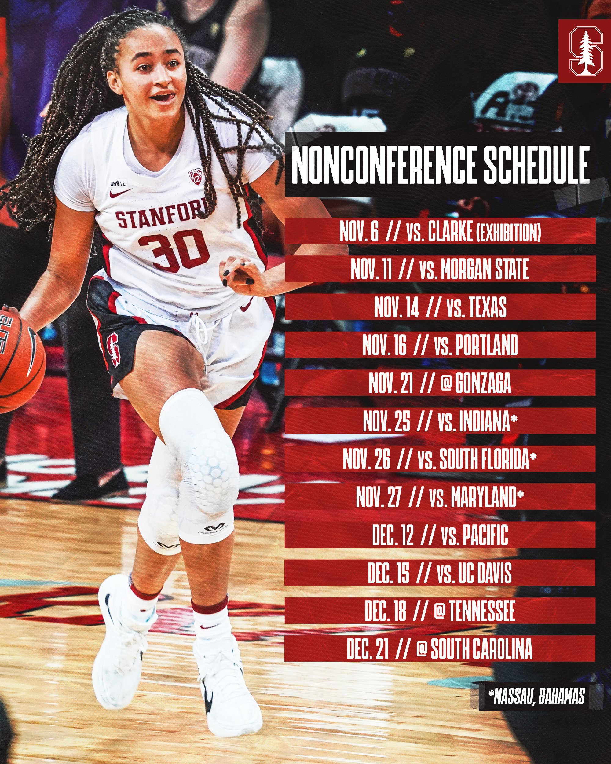 Stanford basketball schedule deals