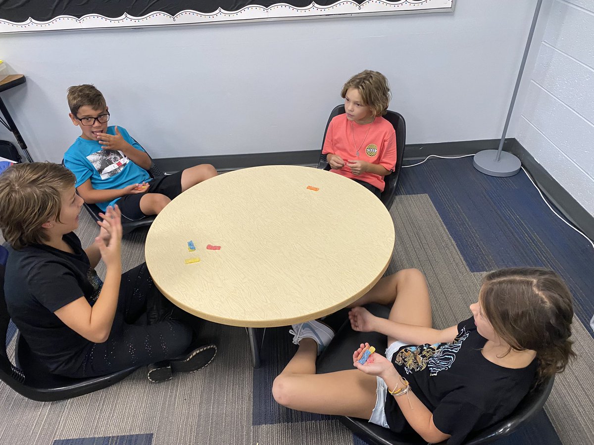 MrsWachholder's tweet photo. 4th graders loved getting to learn more about each other today. Who wouldn’t when there are Sour Patch Kids involved? #wcsflight #friendsinfourth @Reed_Reads009 @hanuhen @WCSWarhawks https://t.co/aj36LfarXO