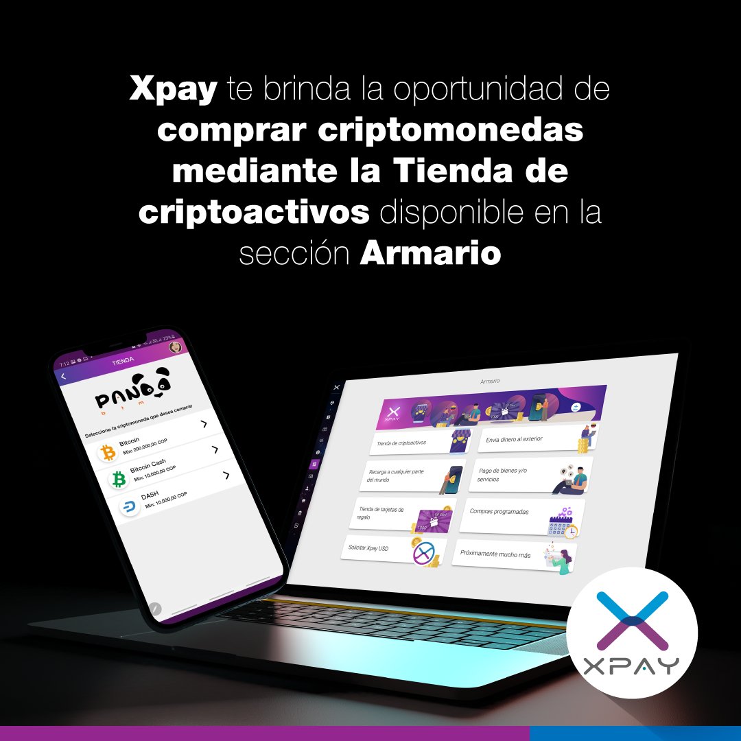 XpayCash's tweet image. #Xpay | #ComprarCriptos es fácil a través de nuestra #PasarelaDePagos ✅ xpay.cash