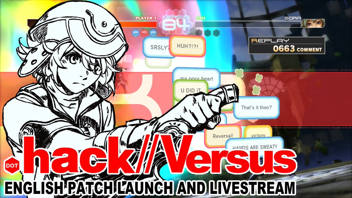 The .hack//Versus English patch livestream link is now up!
We will be going live in less than 30 minutes! Join us for an overview and exhibition matches, followed by the patch release!
youtu.be/zePJh4hu3nQ
#dothack #ドットハック
