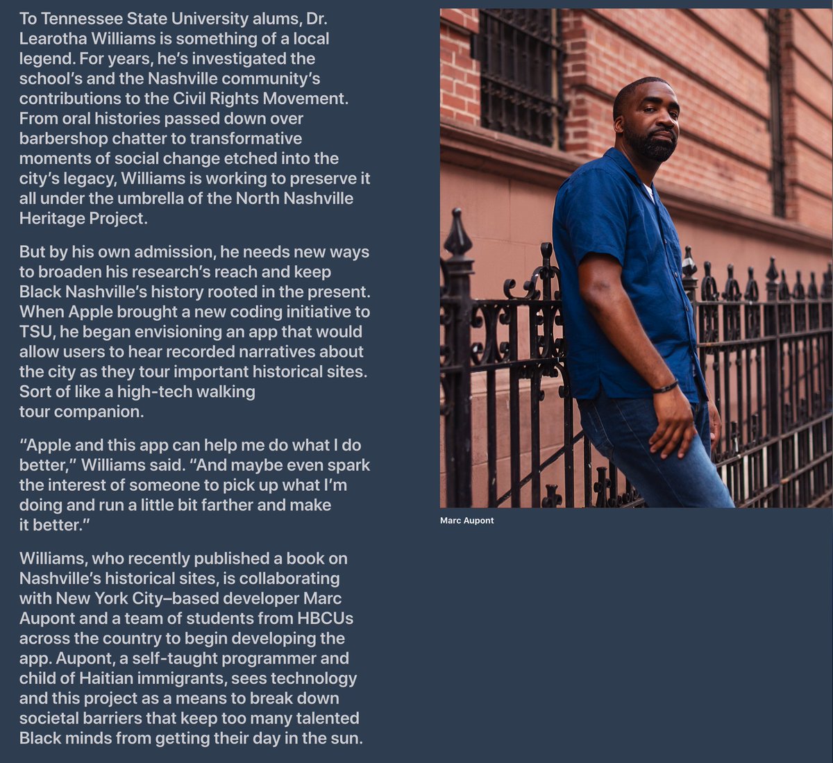 digimarktech's tweet image. Seeing this come together brings tears to my eyes. When it&apos;s all said and done, I just want to serve and I feel incredibly blessed to be in a position to do so. Thank you to both @TSU_LiberalArts and @Apple for making this all possible. ❤️