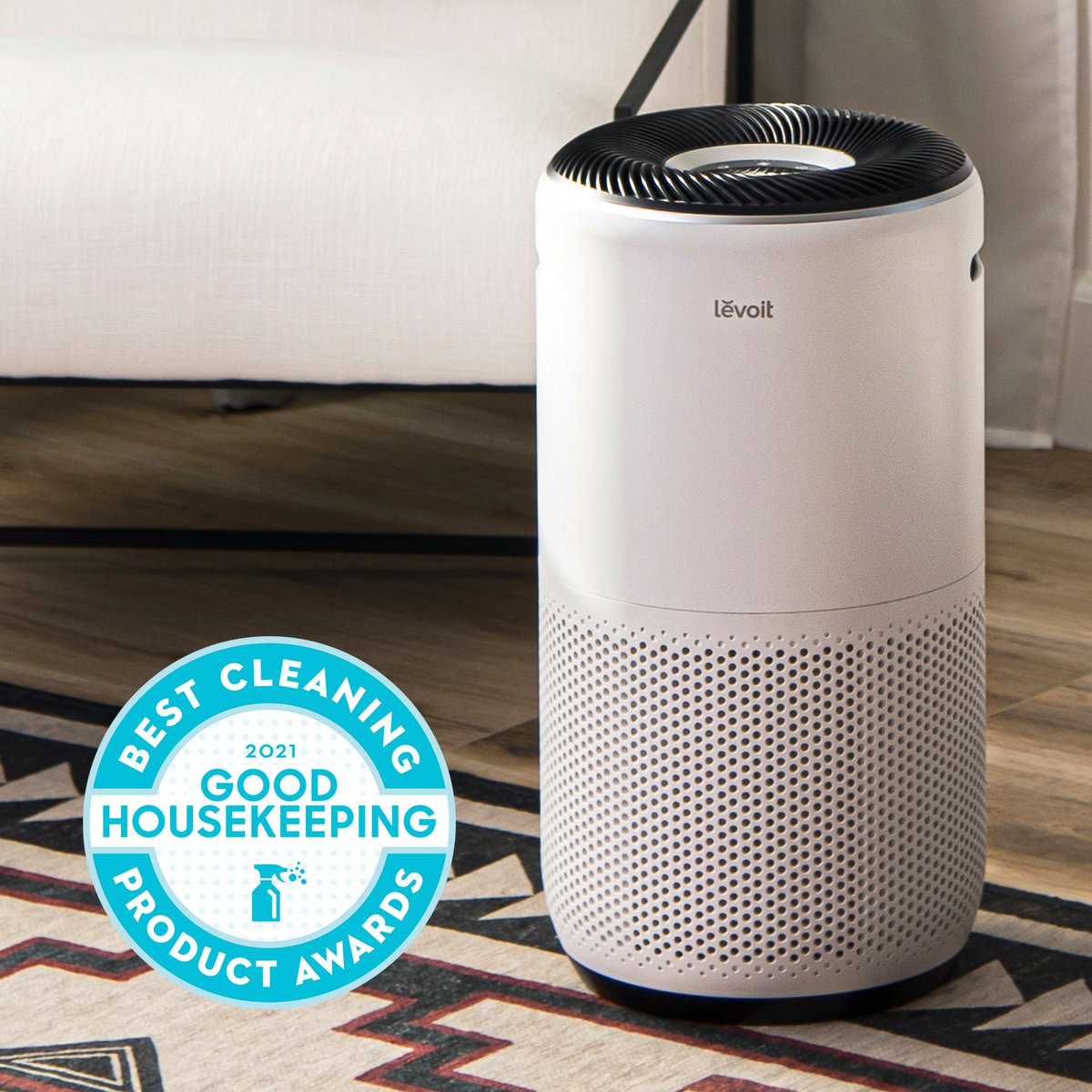 LevoitLifestyle's tweet photo. This is your sign to buy the award-winning Core 400S! ๐ Thank you for the Cleaning Award from @goodhousekeeping. We wear it loud and proud! ๐ช #teamlevoit #goodhousekeeping #cleaningaward https://t.co/9s67pNH6uQ