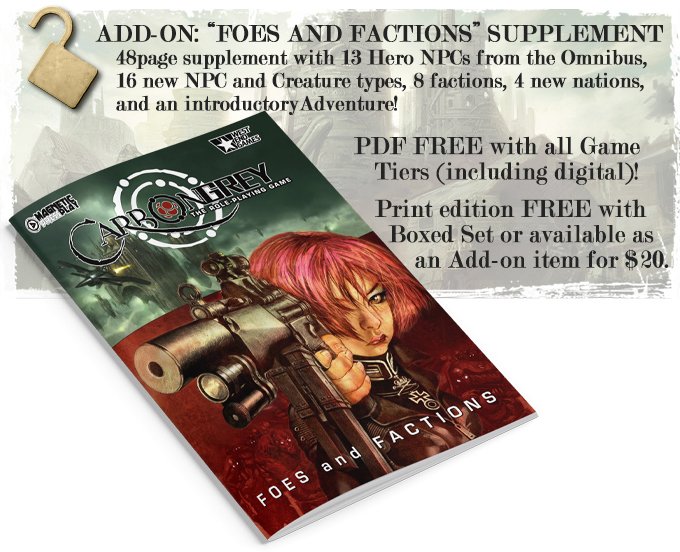 Less than 48h left to back CARBON GREY, and now you'll get a FREE 48-page supplement filled with bonus NPCs, Creatures, Factions, and Territories! Check it out before it's too late! kickstarter.com/projects/magne…