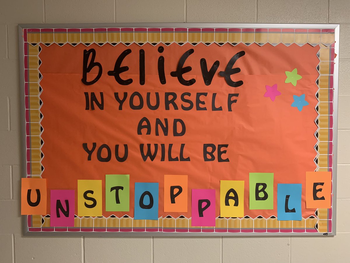 mshayduck's tweet photo. Look at that! Our student teacher made her very first bulletin board and it turned out amazing! Shout out to Ms. T- we’re happy to have you and it’s going to be a great year for you! #IllinoisStateUniversity #ourndsec https://t.co/6tOhihIsia