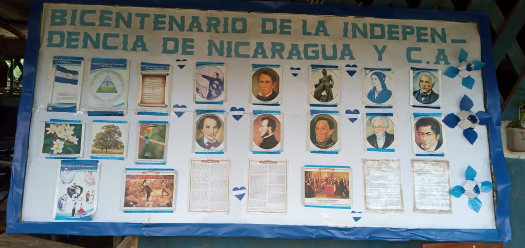 Niños y Niñas de la escuela Camilo Ortega dándole la bienvenida  al mes Patrio 2021.
#SeptiembreVictorioso
#Nicaragua
#1septiembre2021