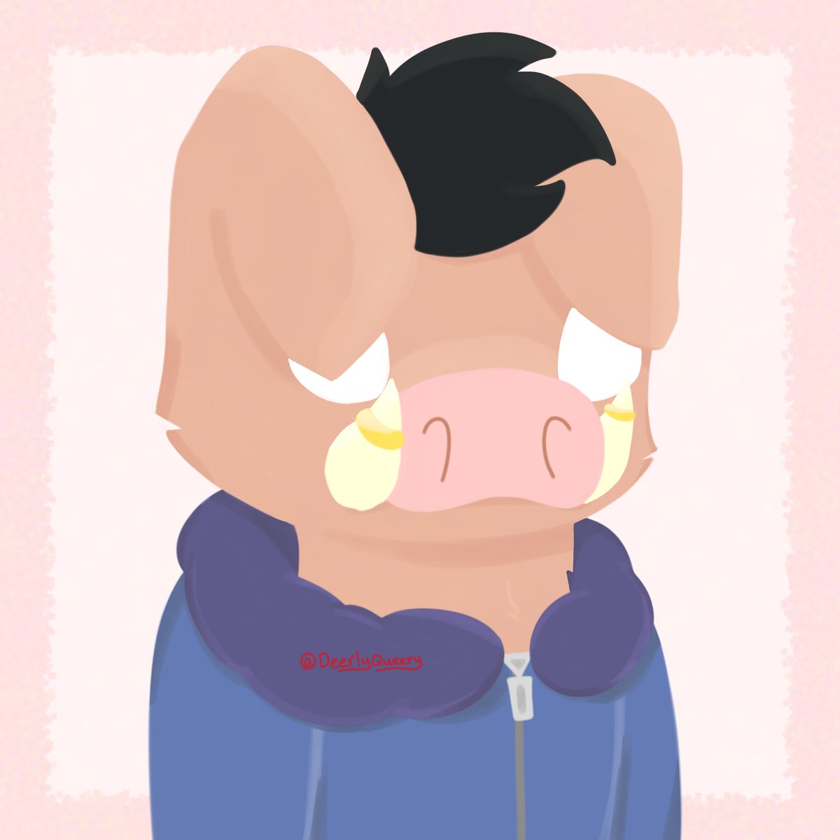 DeerlyQueery's tweet photo. A smol Piglin/Hoglin character bc I love Hoglins
#Minecraft #Hoglin #Art #DigitalArt https://t.co/lGkU88Hbum