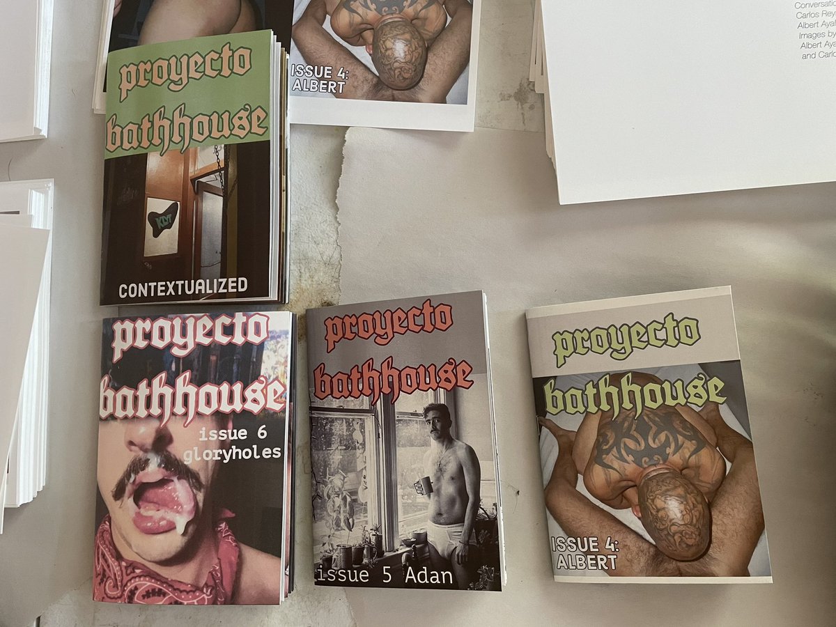PBathhouse's tweet photo. Being a DIY artist sometimes production kinda slows down cause life gets hard and art doesn’t always pay the bills. But I got great news I’ve produced more zines 🙌🏾😈🙌🏾 can’t wait to share this with y’all 🍆🌈😈
PM me if interested https://t.co/N4pklMyRhq