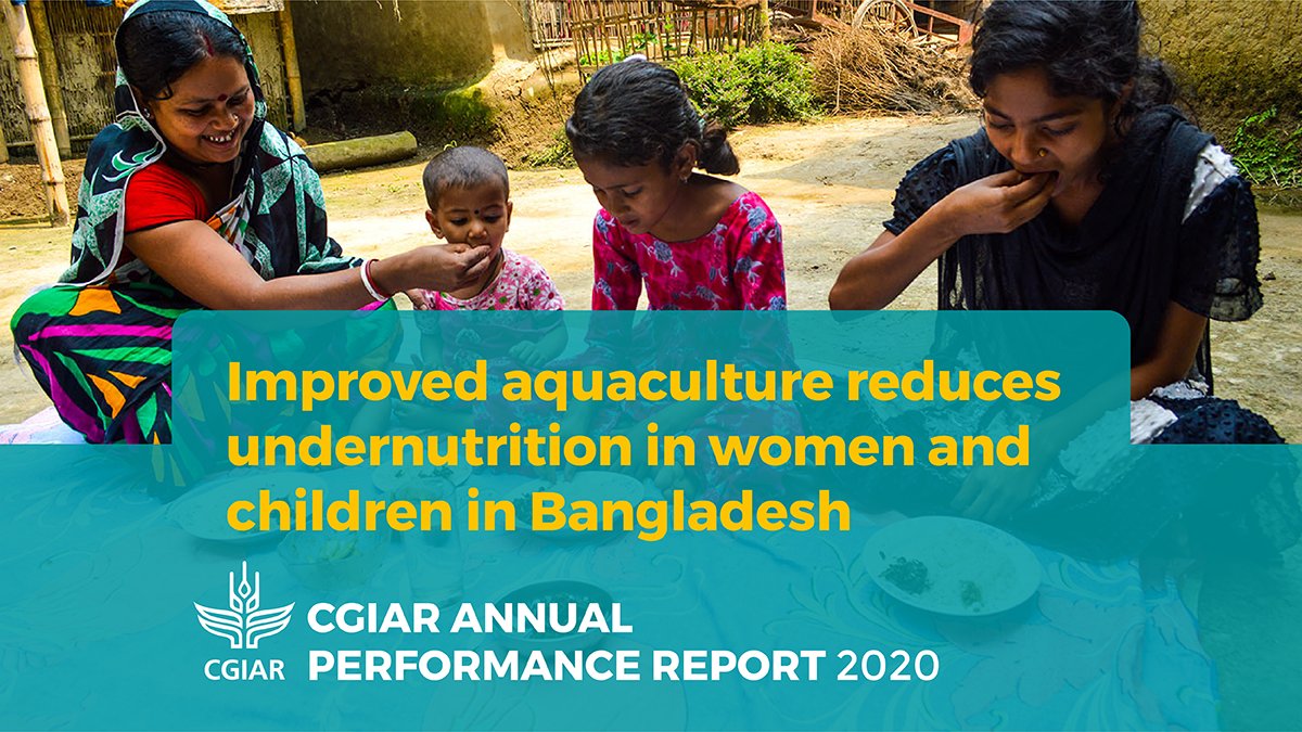WorldFishCenter's tweet photo. Funded by @UKaid and @EU_Commission, Suchana is a six-year program that aims to prevent chronic malnutrition in children in the first #1000days of life by addressing the multiple causes of malnutrition synergistically.
It is featured in @CGIAR's #APR2020: https://t.co/Y9ZPhxt7MR https://t.co/DzY86fcUD8