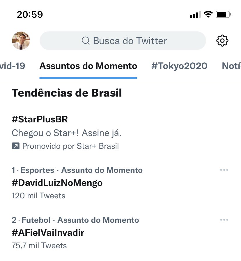 120 mil tweets em menos de 1 hora