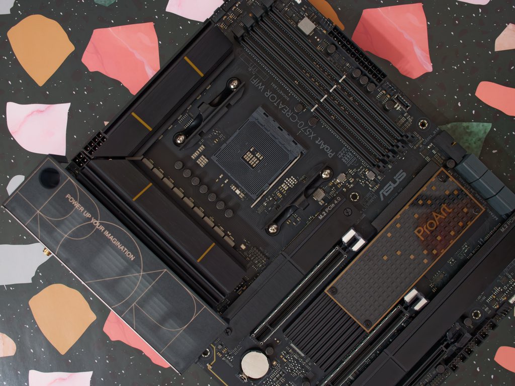 ASUSUSA's tweet image. Creators!👋 Ready to #PowerUpYourImagination? 

The #ASUSProArt X570-Creator is available for pre-order now &amp;gt;&amp;gt; bit.ly/X570ready