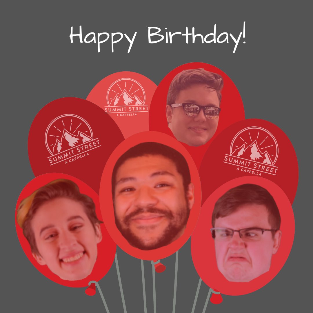 SummitStreetEMU's tweet image. We have 4 birthdays this week! 
Happy birthday to Walter (9/1), Andrew (9/2), Felix (9/3), and Austin (9/6)! 

Thank you for all the hard work you’ve put into our group and welcome to the Second Annual Summit Street Big Birthday Bash (week)! 
#truEMU #acappella #easternmichigan