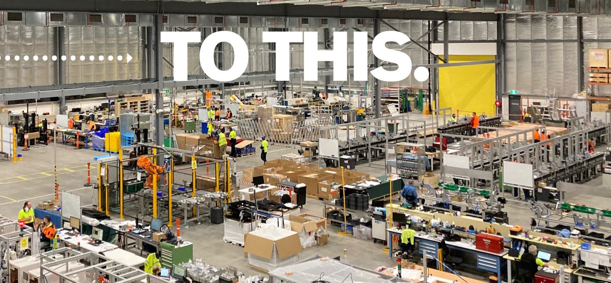 PBeckettBOSCH's tweet photo. From this to 'THIS'  >>> a story of success for Australian manufacturing.

With the support &amp; commitment from our clients, Bosch Australia Manufacturing Solutions (BAMS) have grown extensively in only 12 months. https://t.co/RusELcOEve