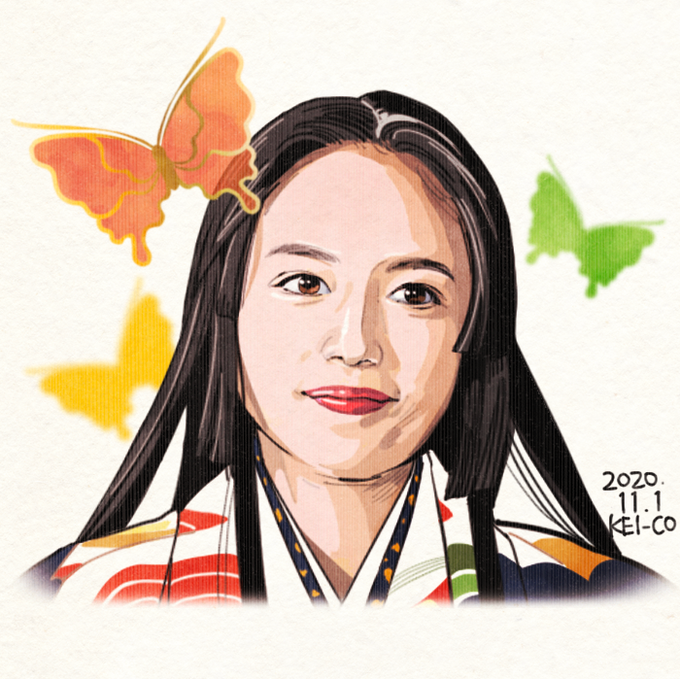 帰蝶さま(川口春奈さん)
#麒麟がくる #麒麟絵 