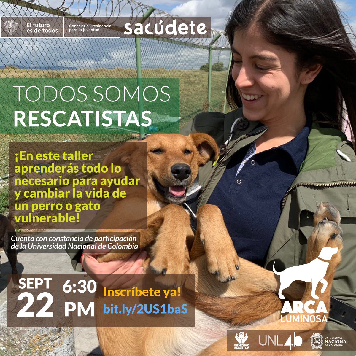 ArcaLuminosa's tweet photo. TODOS SOMOS RESCATISTAS 🐶🐱¿Te gustaría ayudar a los perros y gatos vulnerables?
Te compartiremos nuestra experiencia de más de 250 rescates 🐕🐈 recibirás herramientas, paso a paso, tips, contactos y formatos para liderar rescates de principio a fin y lograr adopciones exitosas https://t.co/gcXuzSMPax