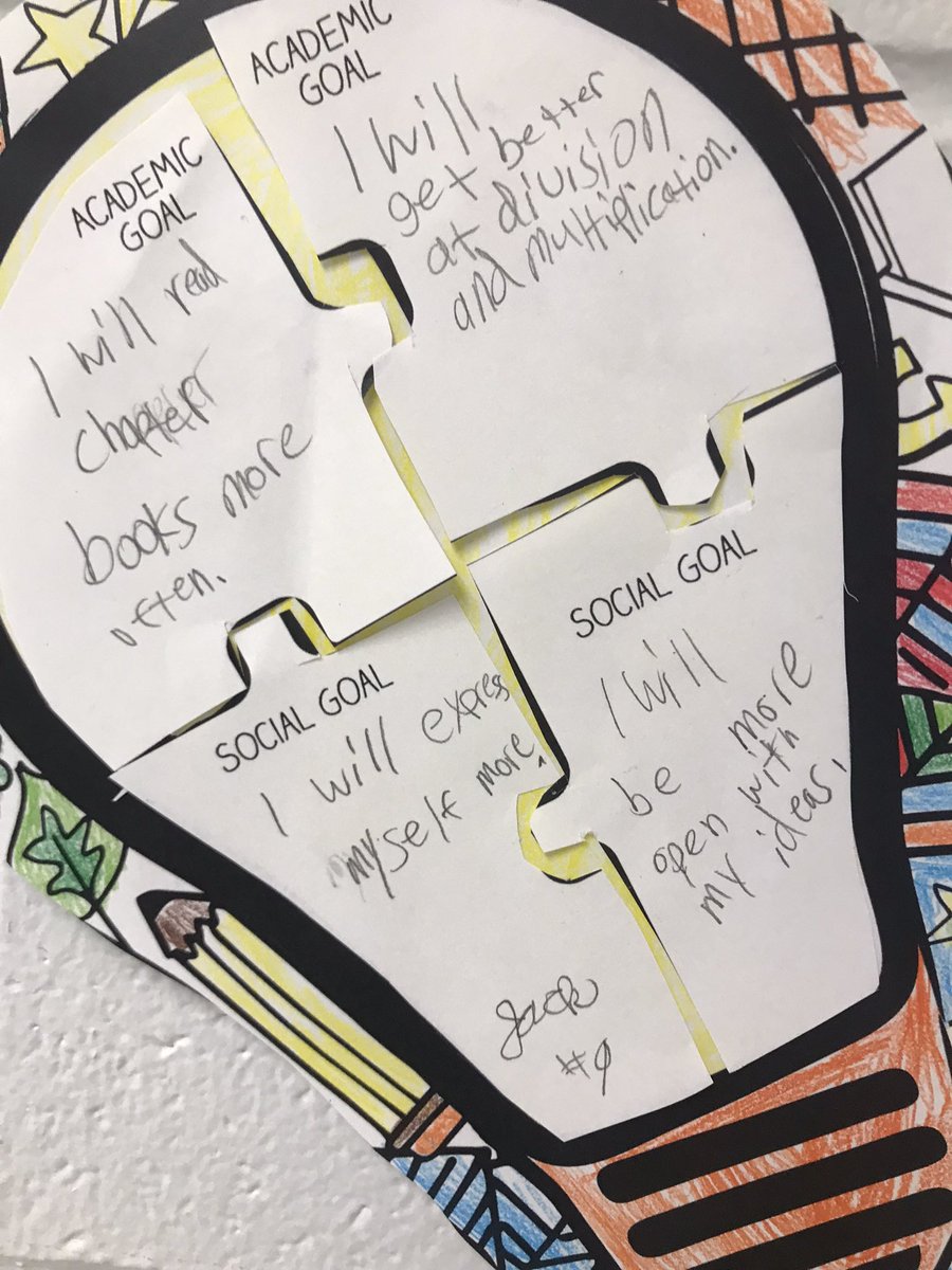 AltamontEagles's tweet photo. Fifth grade thought about their academic goals and their social goals for the school year. https://t.co/HtWXeh88To