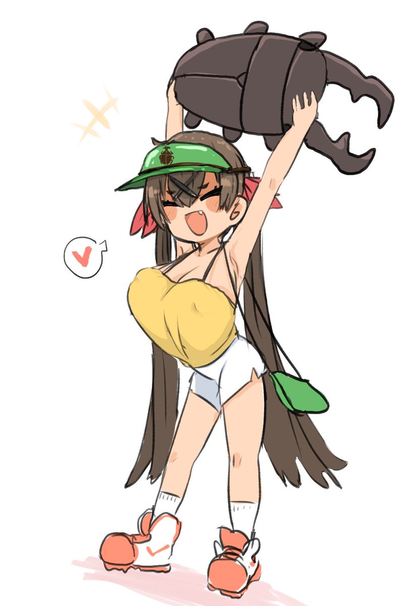 aahnns's tweet photo. #今月描いた絵を晒そう
ムシキングちゃん✌️ https://t.co/p9drPyY7Cg