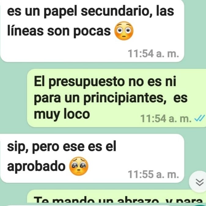 Estas  imágenes que compartimo corresponden a la oferta hecha a un actor por trabajar en una serie de la tv  pública. Fíjense en la cifra: $ 275.000 llamado. Nos gustaría saber si en <a href="/RTVCco/">RTVC Colombia</a>  oen <a href="/Ministerio_TIC/">Ministerio TIC</a> son conocedores de las tarifas que sus productoras están ofreciendo.