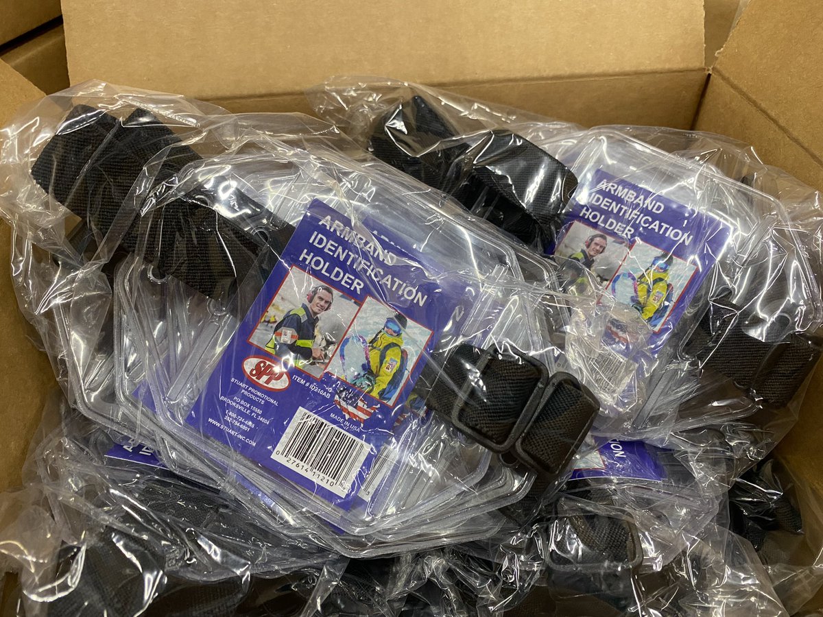 PEDStuartCorp's tweet photo. 2500 armbands going overseas. When the customer needs an ID armband to be Berry Compliant they call us. Manufactured in Brooksville Florida USA. #MADEinUSA #berrycompliant #badge #ID #americanmade https://t.co/IeDGVKPHcQ