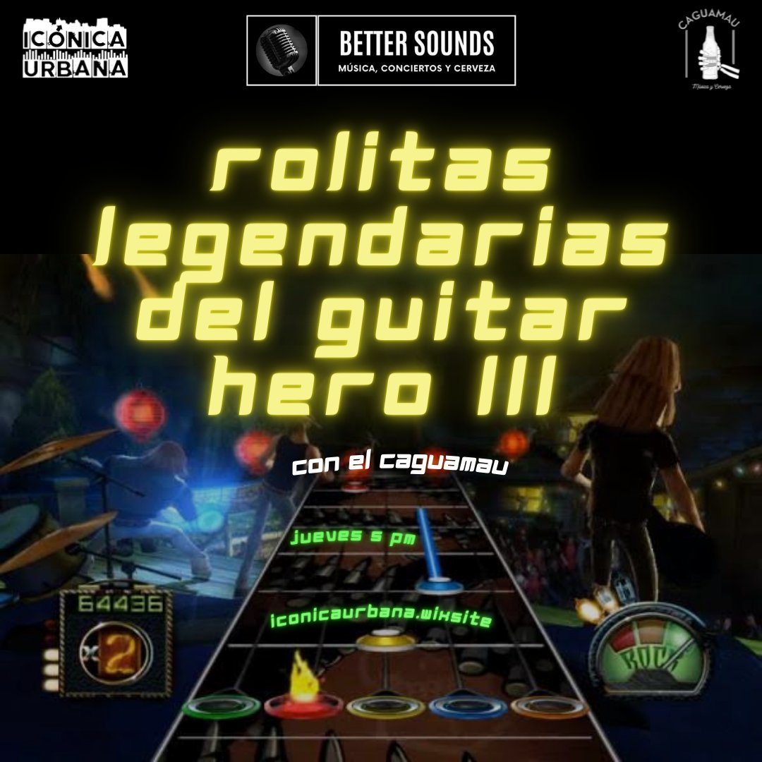 BetterSounds1's tweet photo. Recuerda que el día de mañana tendremos un programa especial y estaremos poniendo las mejores rolas de el Guitar Hero lll 🔥🎵🎶🎸

Jueves en punto de las 5 pm a través de www.iconicaurbana.wixsite o en la app de @iconica_urbana 📱❤️ https://t.co/0yUikRSV3D