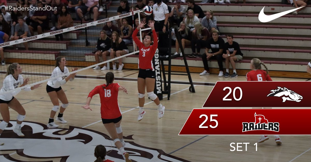 VB | Off to a good start at Morningside!

Alysen Dexter with 𝐒𝐈𝐗 kills in the opening set!

#RaidersStandOut | <a href="/NWCVolleyball/">NWC Volleyball</a>