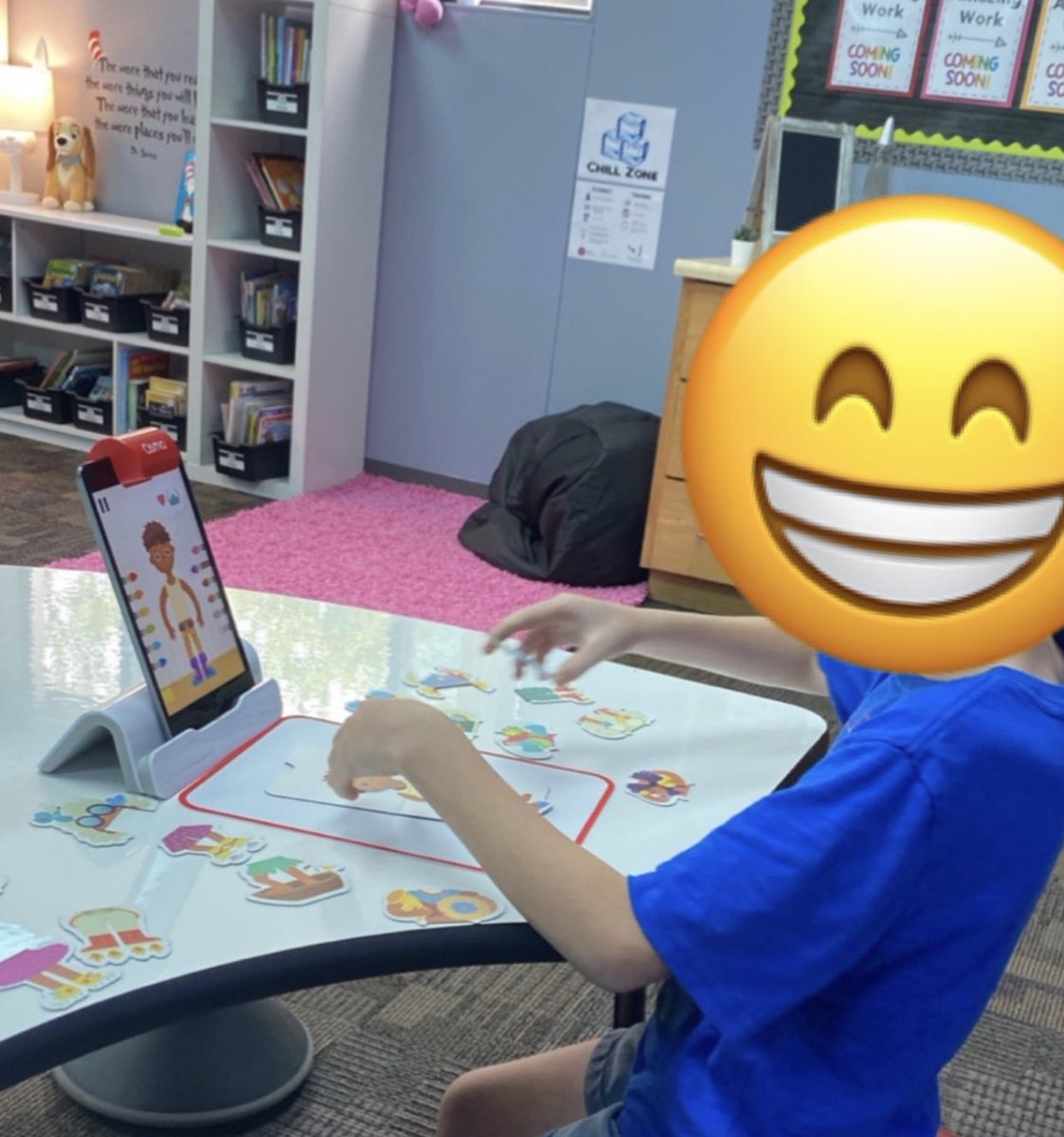 iTeach2_Inspire's tweet photo. Introduced the OSMO today to one of my kiddos. We had such a great time learning, matching costumes, and of course plenty of giggles! Thank you Osmo! #PlayOsmo #552peru https://t.co/ekAAAsDzvN