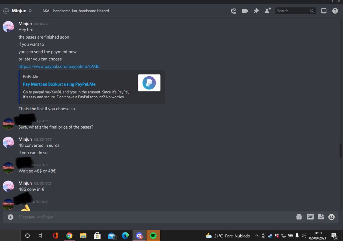 ivanCj_'s tweet image. To the clash community 🙃 I used to build for a small BB server, for extremely cheap prices. One customer called Yoo bought a lot of bases, a lot of them were mine. Turns out it’s @minjun_6 Buying bases for 8$ and selling them to others for 16$. Don’t buy from people like this.