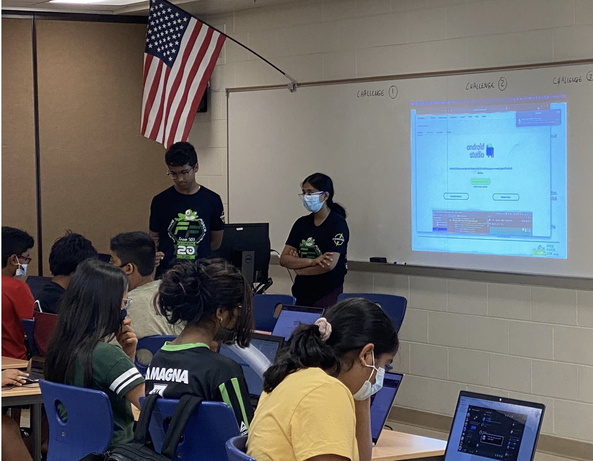 FrogForce's tweet photo. We welcomed 30 Novi @FTCTeams team members to our first Advanced FTC Programming class on Tuesday, August 31. So excited to be conducting these classes in person! @NCSD @NoviRobotics @FIRSTweets @FRCTeams  #FIRSTGameChangers https://t.co/LGt2Z6hBNo