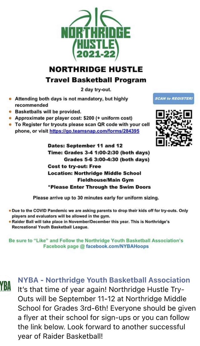 bfarrier's tweet photo. It's that time of year again, tryouts are just around the corner for boys 3rd - 6th grade! @nridgeathletics https://t.co/km943evBw9