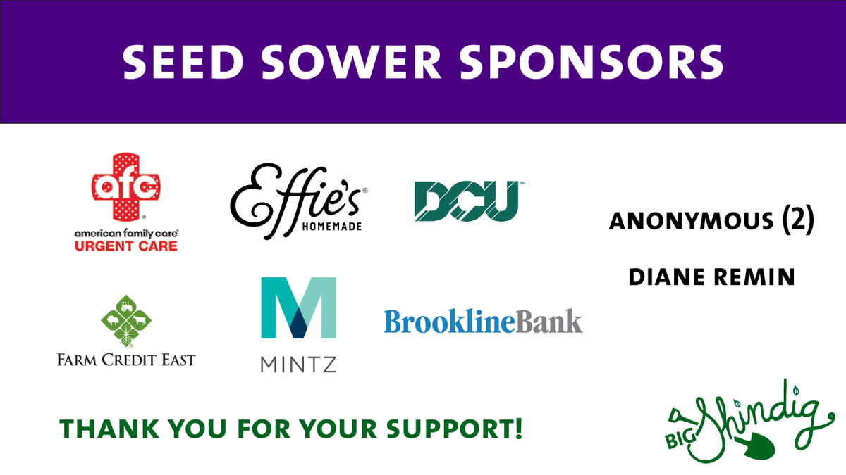 TheFoodProject's tweet photo. Our Big Shindig is right around the corner, and it wouldn't be possible without the tremendous support of our sponsors! Join us on September 9th for this year's virtual event. Click to register. https://t.co/LlRETNIc4u https://t.co/u2pegvm70p