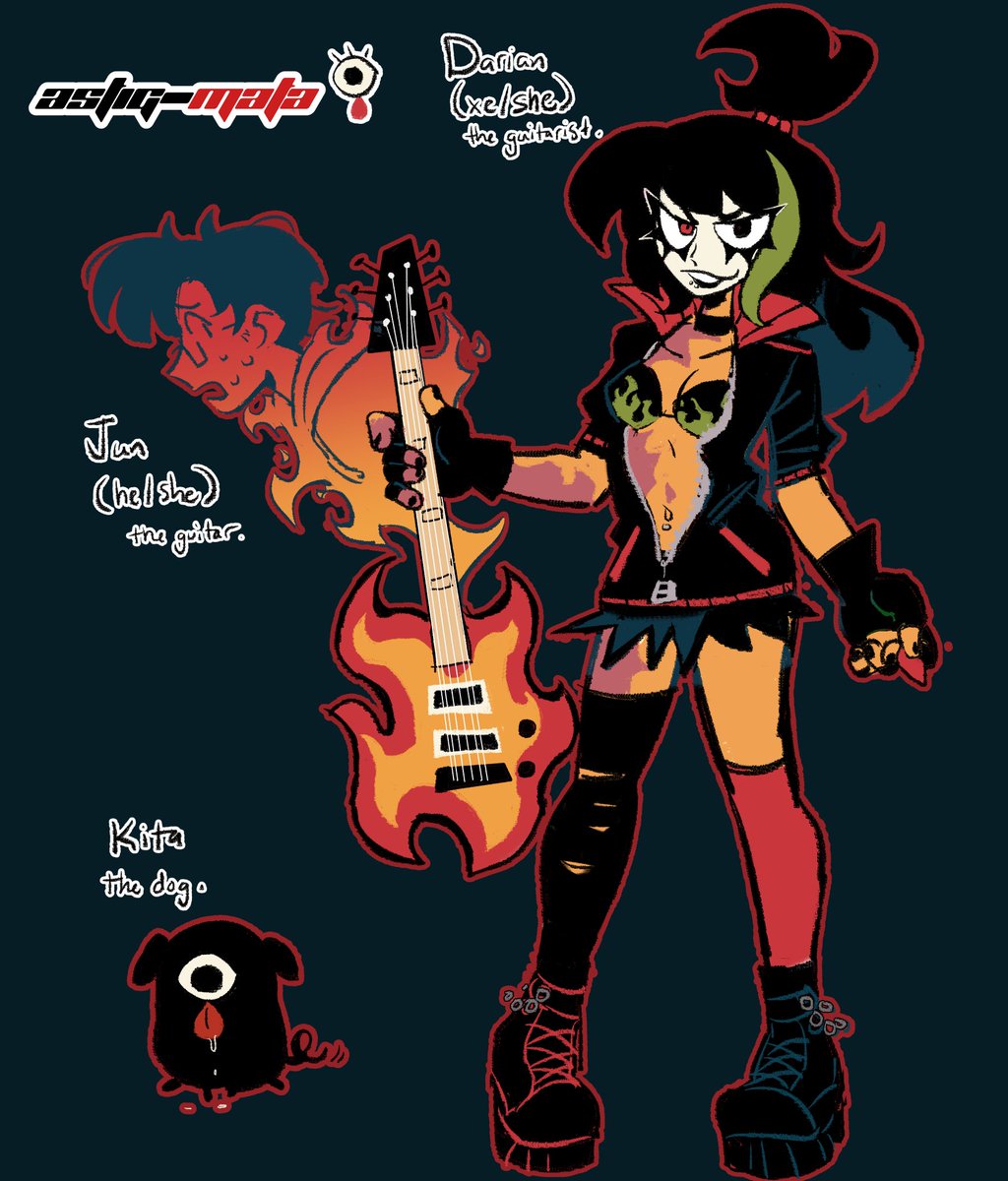 sanctiu's tweet image. #VisibleNonbinary hi im sancti , i like designing very gender characters