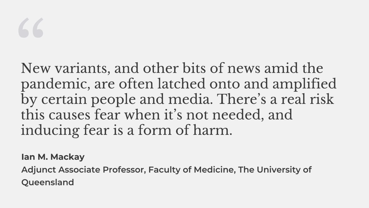 ConversationEDU's tweet image. Don’t amplify or pay attention to obvious alarmism and extreme negativity. Make sure you’re getting your information from media sources that are trustworthy.

Sign up for a daily news update based on evidence, not alarm, here: bit.ly/2WMndg3