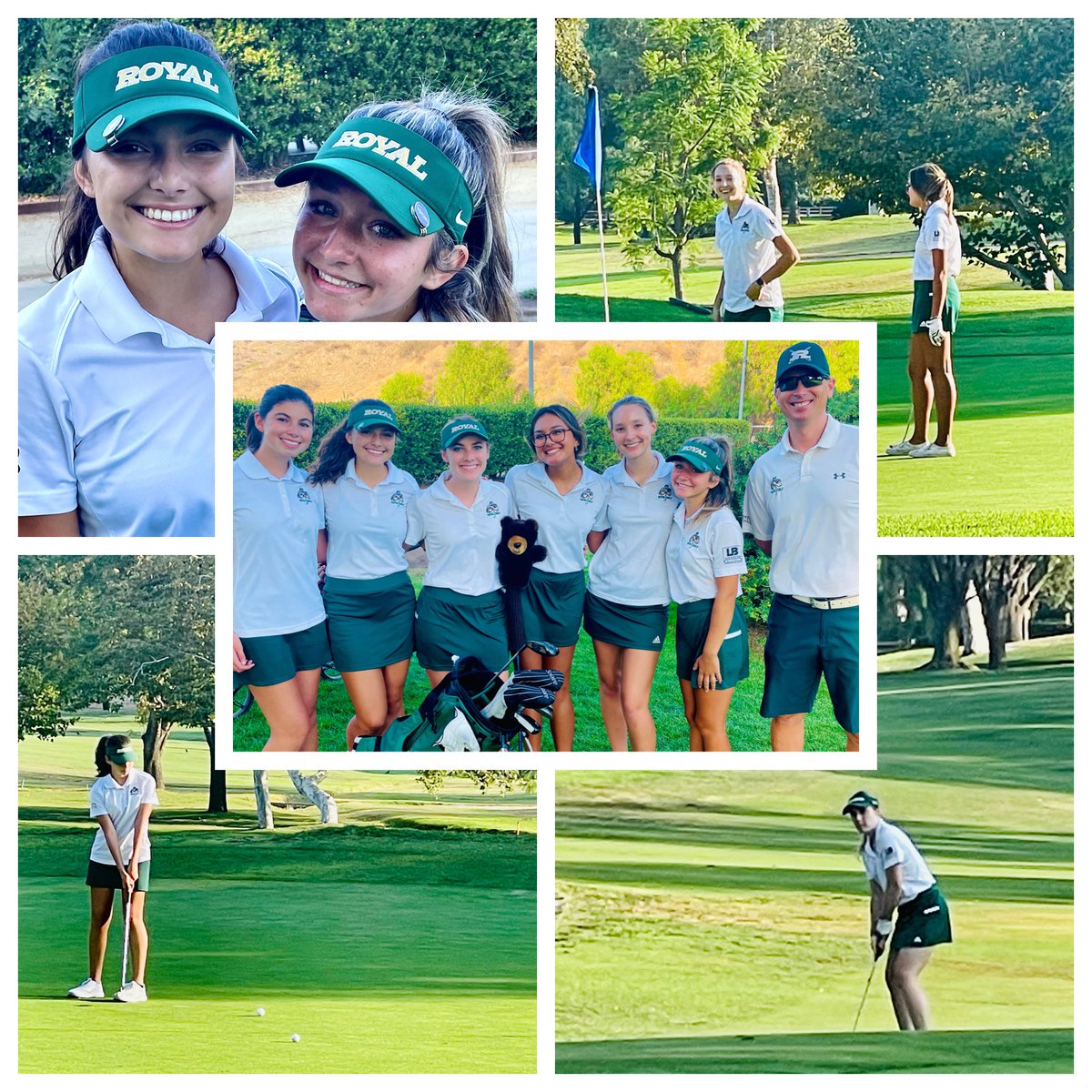 Royals Varsity golf beats Thousand Oaks. With 30 golfers on our team we have the one of the largest girls golf programs in the county! <a href="/TheRoyalHS/">Royal High School</a> <a href="/AthleticsRoyal/">Royal Athletics</a> @RHSMissM