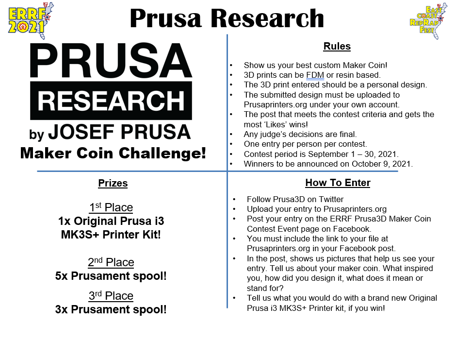 3DPrintopia's tweet photo. Enter the @Prusa3D Maker Coin Challenge contest here! CLICK ME---> https://t.co/aUiKQWuEHZ
#ERRFCM21 https://t.co/HzgI0ZC289
