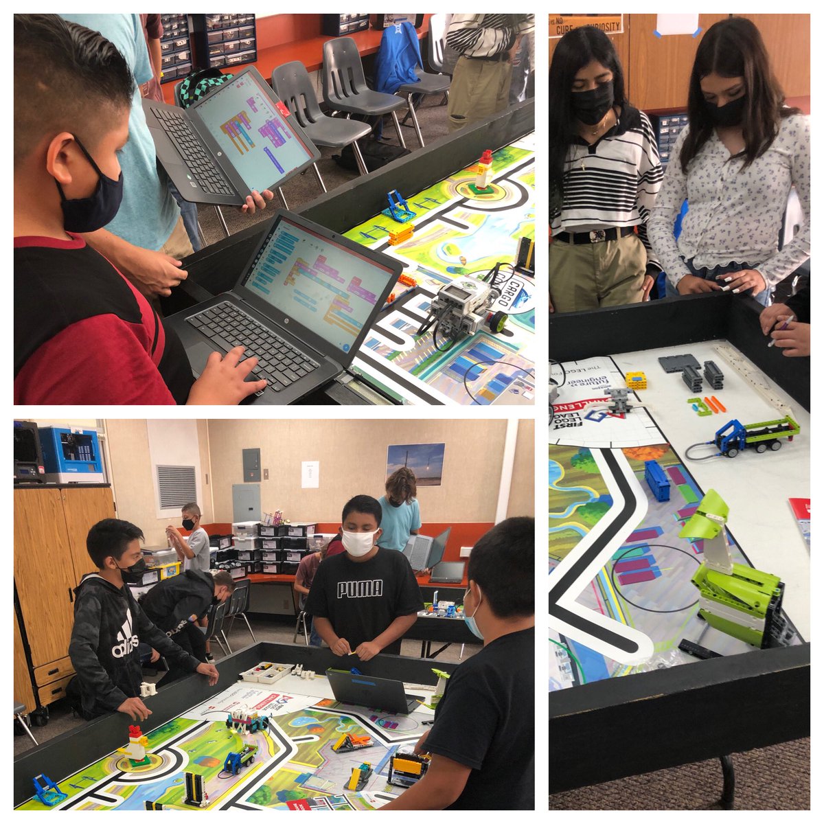 potterrobotics's tweet image. The teams are coming together. I’m very happy to see team Tech No Logic helping team Builder Braves with coding! #WeBuild @PotterJHS #Fuesd #FirstLegoLeague