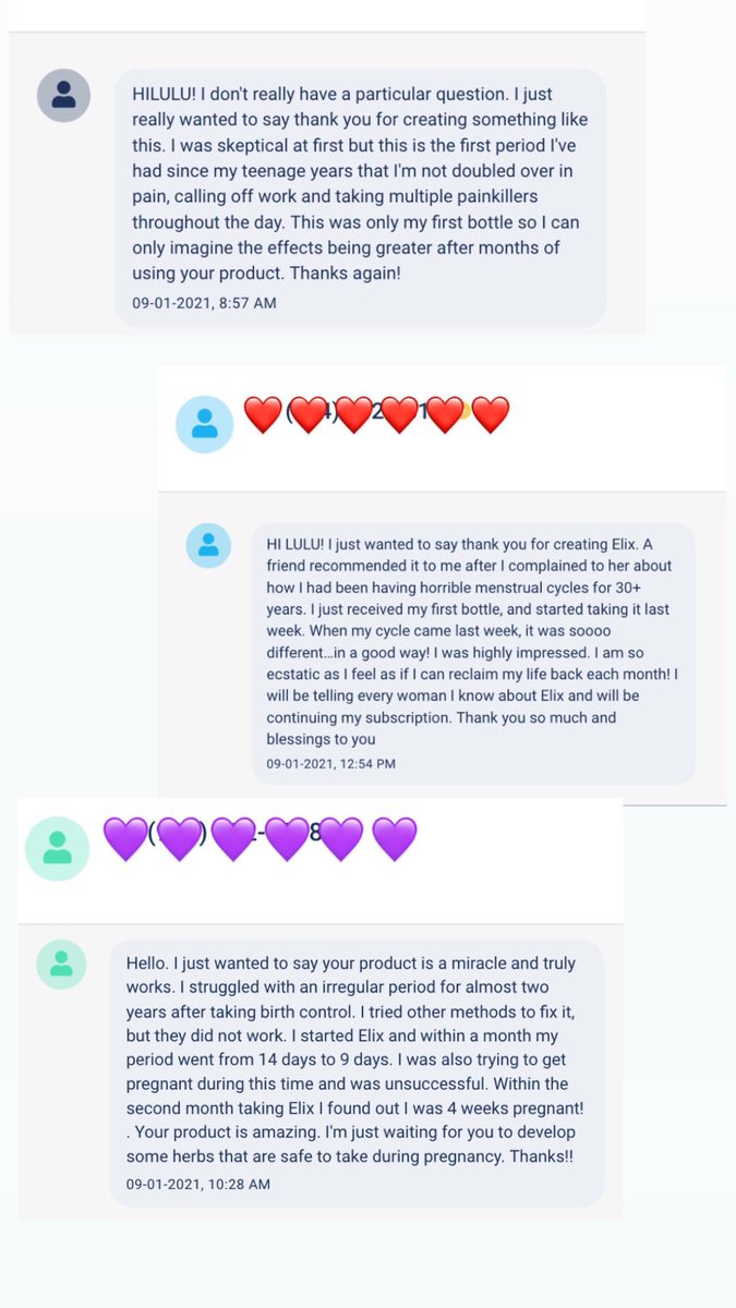 LuluGe's tweet photo. If you don’t love connecting with your customers, then you’re starting the wrong business. Texting 1-on-1 with the @ElixHealing community always reminds me what we’re fighting for 💜👯‍♀️ https://t.co/hwTpgxxal1
