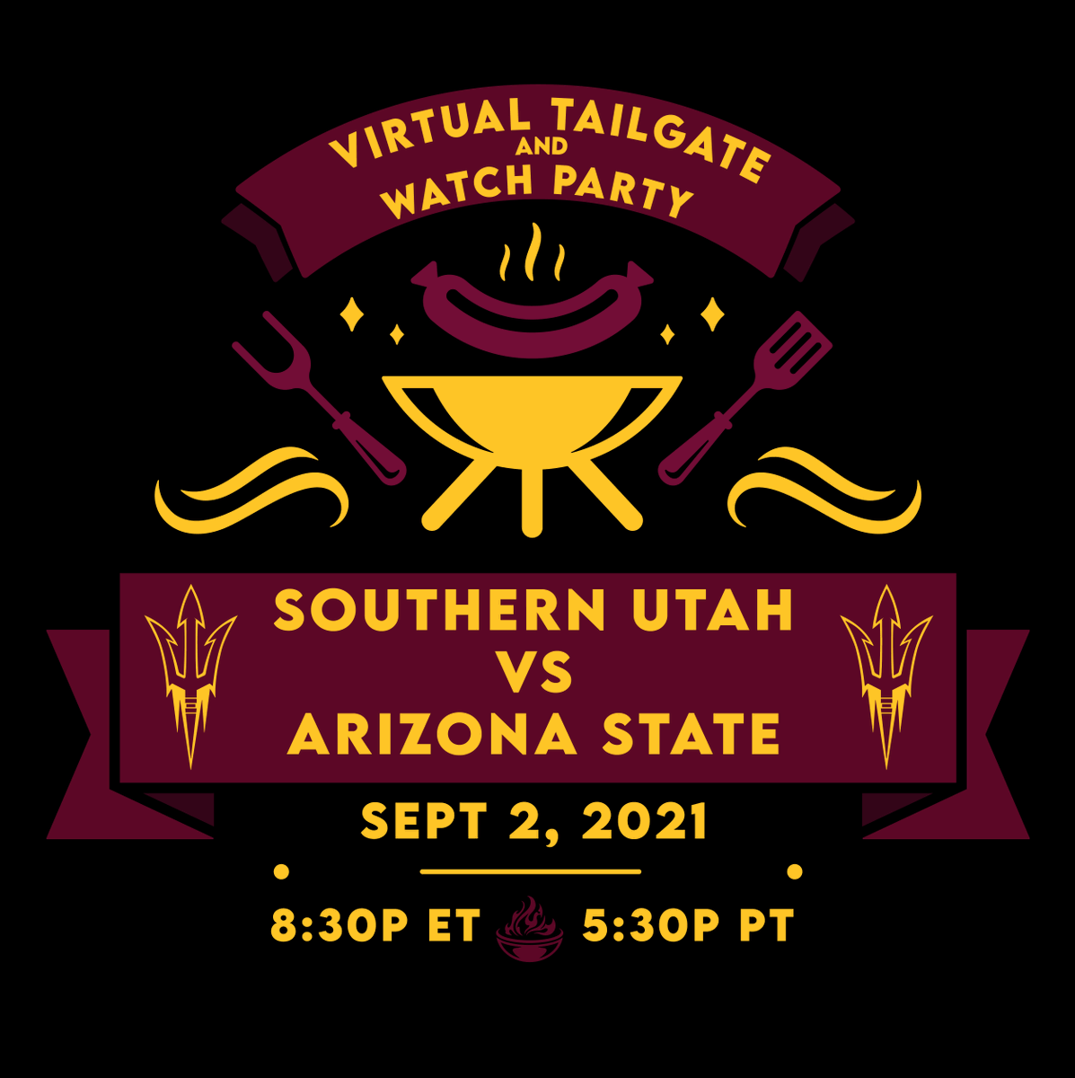 JediASU's tweet photo. Invites have been sent for the FIRST #VirtualTailgate and #WatchParty of 2021!
If you aren't going to the game, or are too far away from The Motherland (Tempe) to be at the game, join us
If you want an invite, DM me your email.
#GoDevils #BeatSouthernUtah https://t.co/pKKdcWvG4I
