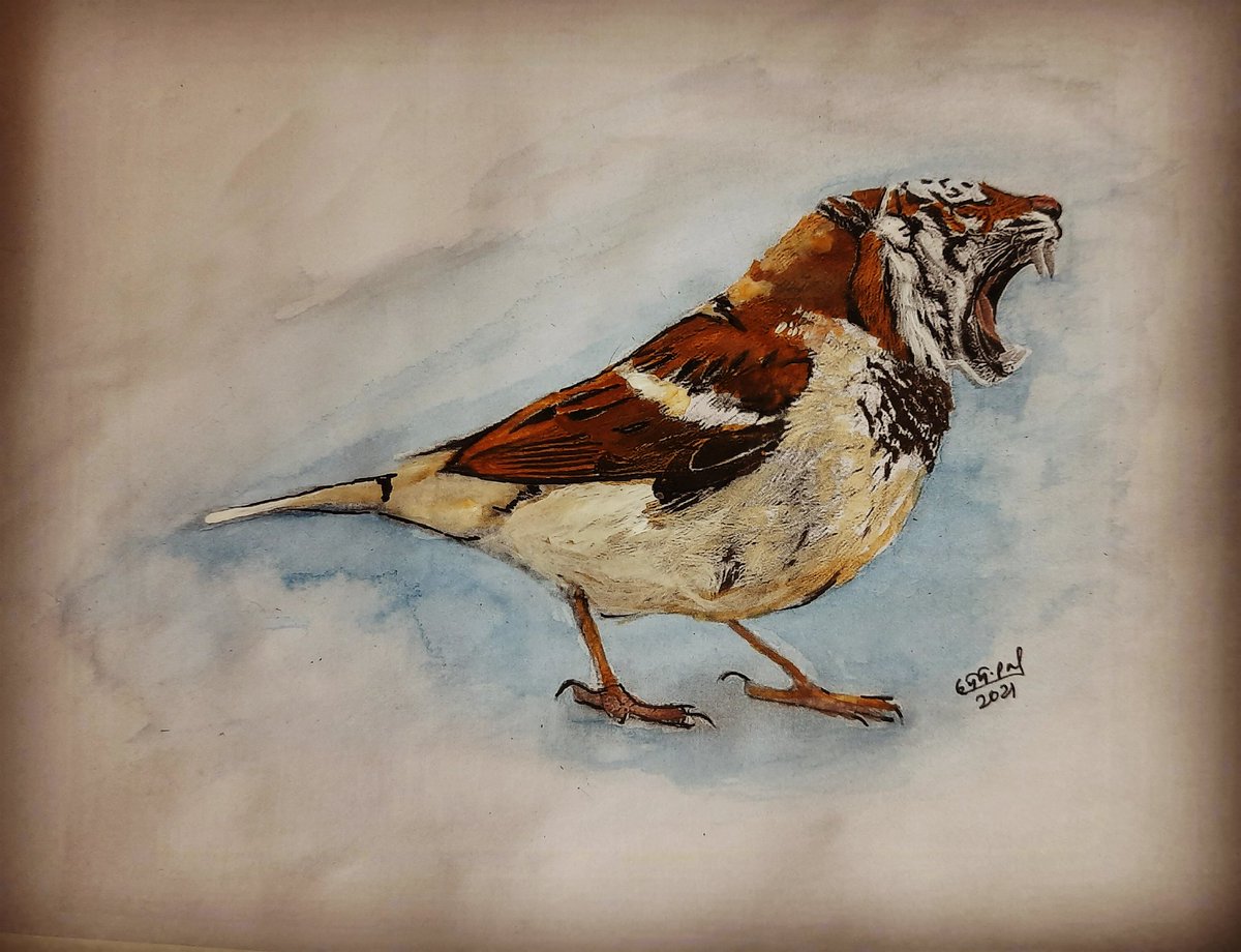 debabrata_pall's tweet image. morning creative art work from beautiful quote said by 3. "If you think you're too small to make a difference...try sleeping with a mosquito in the room."

- @DalaiLama ...
Small but powerful 

#debabratapal #creativesketch #art