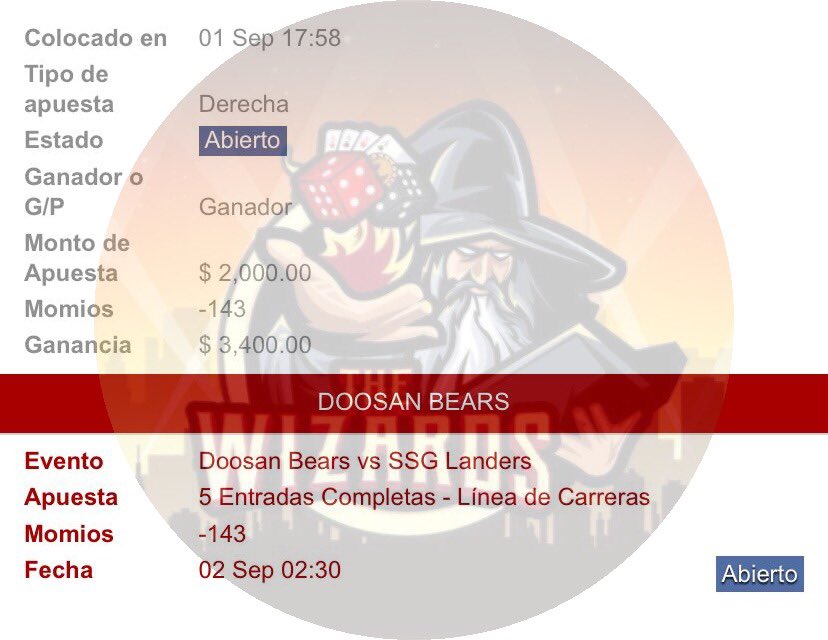 TeamWizardsss's tweet photo. #FreePick I KBO 🇰🇷

⚾️ Doosan Bears 5E ML (-140)

Choi Won-joon será el encargado de darnos el verde ¿Me sigues? Deja tu Like y RT 🔁♥️

#AbracaPick✨ https://t.co/MfnbXqcgR2