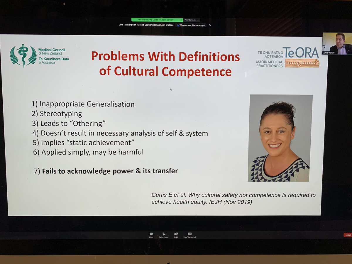 #RACSNZ2021 @MedCouncilNZ Chair Dr Curtis Walker, outlining the work of leaders <a href="/Elana_Curtis/">Taipapaki</a> and Whaea Irihapeti Ramsden