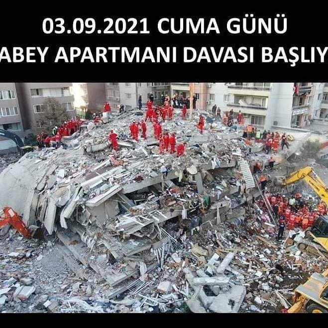 37 kişinin öldüğü Rıza Bey apartmanının ilk duruşması 3 Eylül’de görülecek
#rızabeyparkolsunizmir
#Sesimiziduyanvarmı
<a href="/HseyinBilginYc1/">Hüseyin Bilgin Yücel</a> <a href="/ey_feda/">Emine Feda Diren</a> <a href="/haydarozkan90/">Haydar Özkan</a> <a href="/izdeda/">İzmir Depremzedeleri Dayanışma Derneği (İZDEDA)</a>