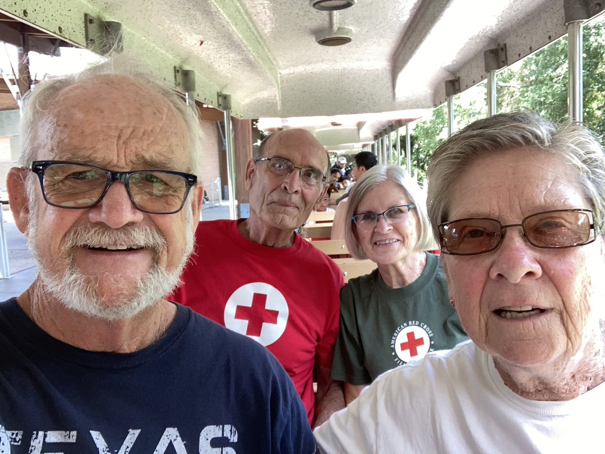Update on Mom and Dad: They got to meet up with some friends from Fargo❤️They are headed to LaPlace, LA tomorrow morning. (300 mi from Houston 30 mi west of NOLA) <a href="/RedCross/">American Red Cross</a> asked mom to be kitchen ERV coordinator and dad to be yard supervisor. ❤️ #HereIAmSendMe #HurricaneIda