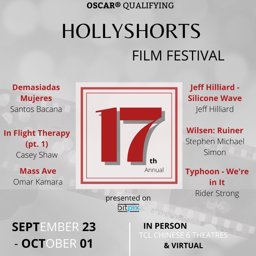 HollyShorts's tweet photo. Congrats on these films for making it to the big screen #HSFF21 https://t.co/fTIeDvu1it