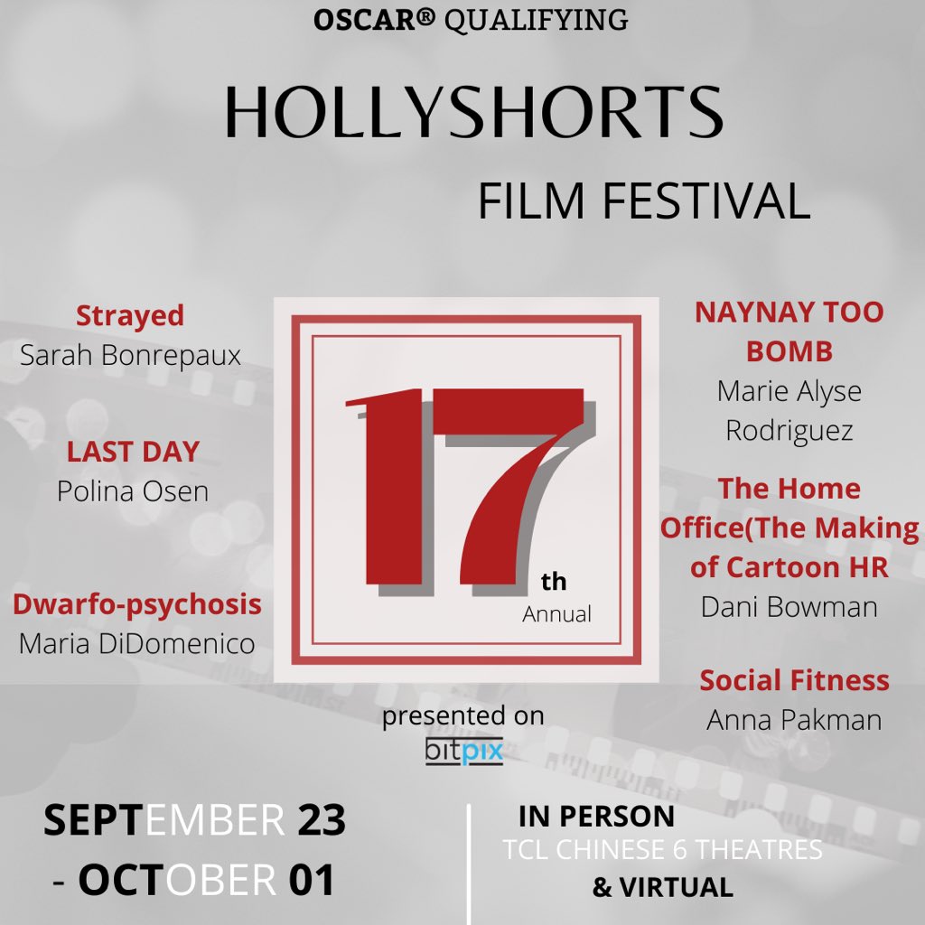 HollyShorts's tweet photo. Congrats on these films for making it to the big screen #HSFF21 https://t.co/fTIeDvu1it