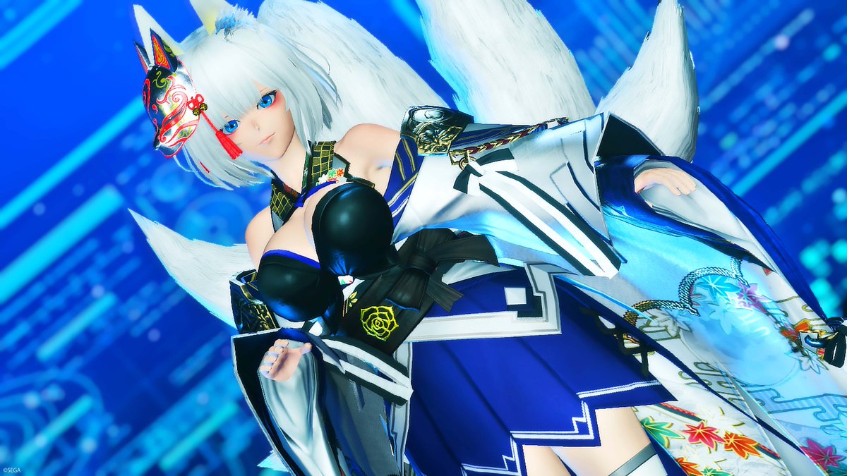 メンテの日じゃないけどssを貼る Pso2ngs アズールレーン アズレンの加賀さん作ってみました 耳と腰巻以外はngsで出てるもので作れました ツイレポ