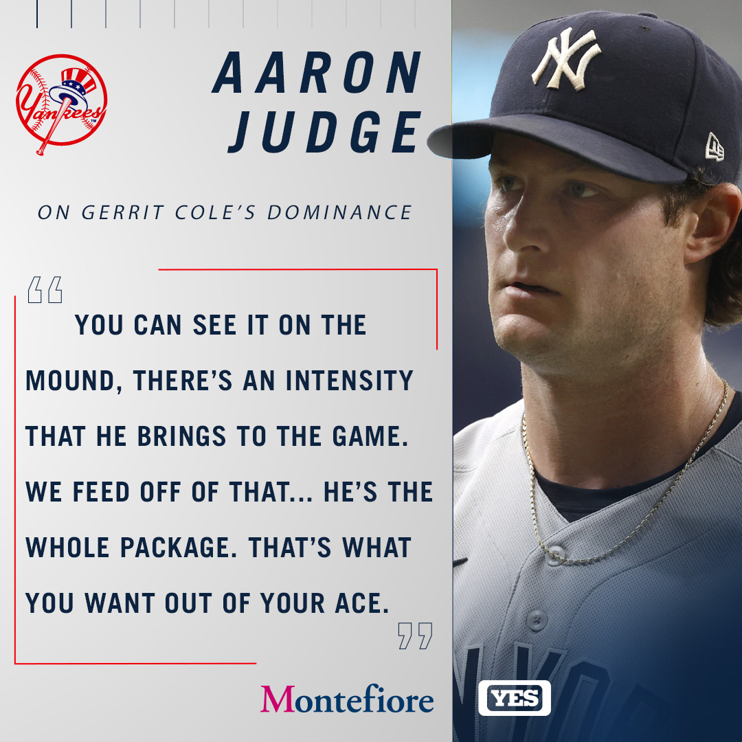 RT @YESNetwork: Gerrit Cole is an ace among aces.

Sponsored by: @MontefioreNYC https://t.co/w5z0xFaL5O