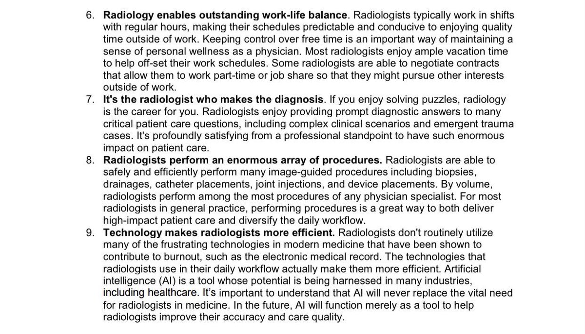 Darel Heitkamp, MD (@darelheitkamp) on Twitter photo Meeting with MS4s having second thoughts regarding choices of residency training? Historically, DR has benefitted from last minute converts into the specialty. Here are 9 great reasons why radiology makes a great career choice for everyone! <a href="/JACRJournal/">JACR</a> 
jacr.org/article/S1546-… Meeting with MS4s having second thoughts regarding choices of residency training? Historically, DR has benefitted from last minute converts into the specialty. Here are 9 great reasons why radiology makes a great career choice for everyone! <a href="/JACRJournal/">JACR</a> 
jacr.org/article/S1546-…