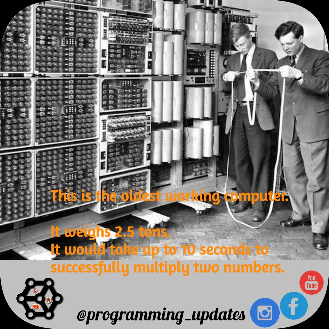 ProgrammingUpds's tweet photo. Oldest working computer https://t.co/FLbKIeCh0p