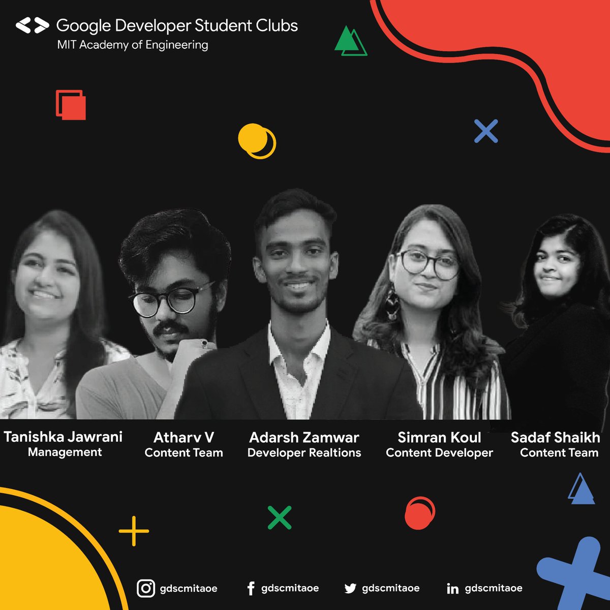 DSCmitaoe's tweet photo. They write 🌎world...
They Rule the corporates👩🏻‍💼🧑🏻‍💼👨🏻‍💼....
Just like any other Giant...
Here we have the GDSC Content and Management Team📑⚙️⚙️⚒️

Content &amp; Management Team:
@AdarshZamwar
@SimranKoul7
@Hey_atharv
A warm welcome and lots of good wishes to you all 🎉 https://t.co/yJidDM2NTZ